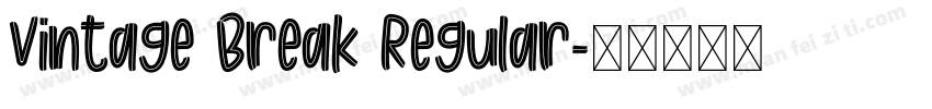 Vintage Break Regular字体转换